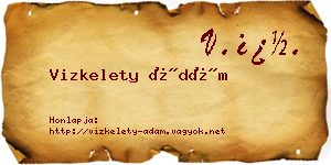 Vizkelety Ádám névjegykártya
